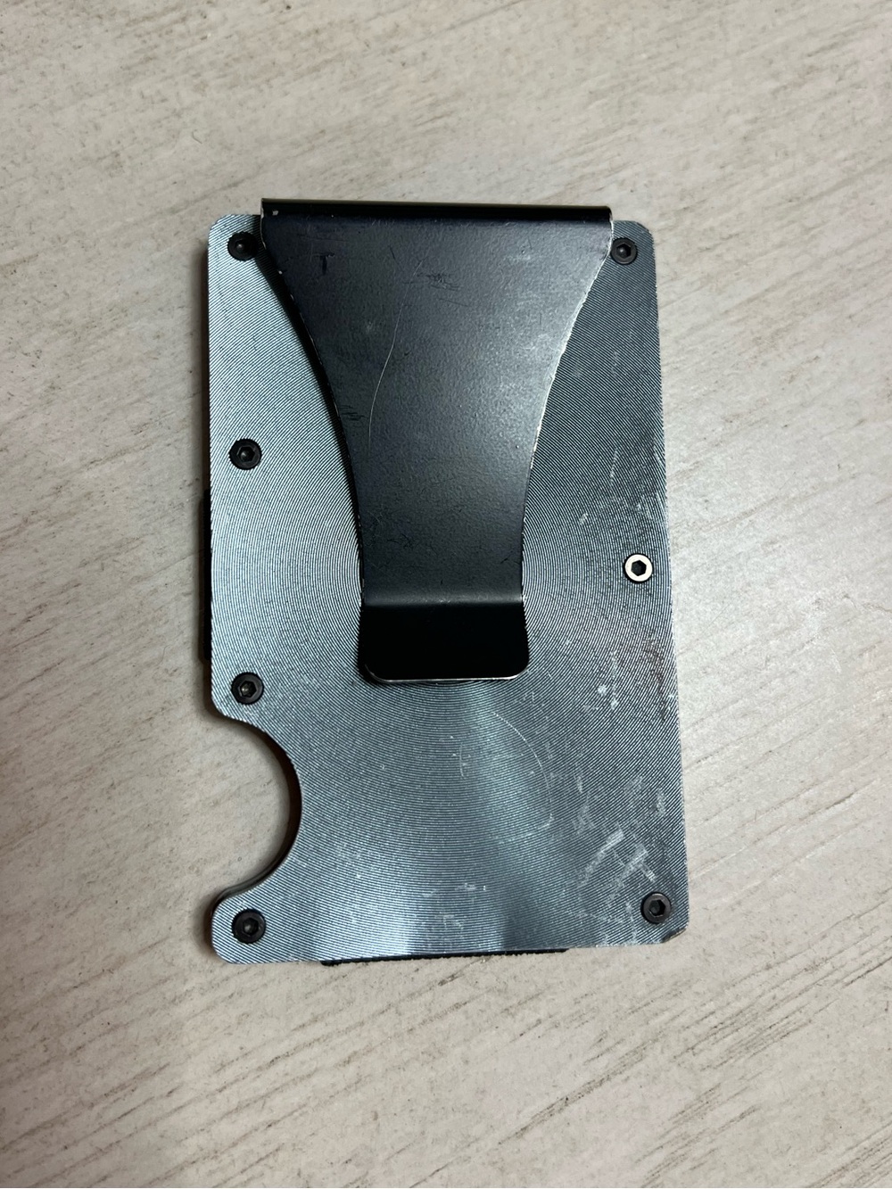 Slim Metal Money Clip Card Holder Wallet